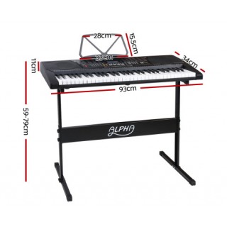 Alpha 61 key lighted electronic piano keyboard new arrivals